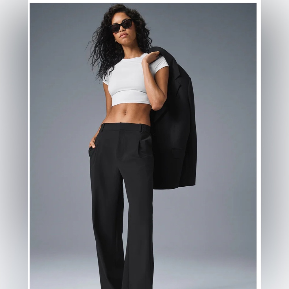 ALO Yoga Pursuit Trouser Pant Cosmic Grey Size Medium